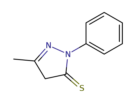 Molecular Structure of 22717-42-6 (3H-Pyrazole-3-thione, 2,4-dihydro-5-methyl-2-phenyl-)
