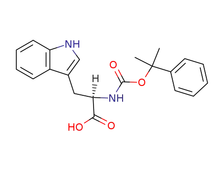 Molecular Structure of 116246-59-4 (D-Tryptophan, N-[(1-methyl-1-phenylethoxy)carbonyl]-)