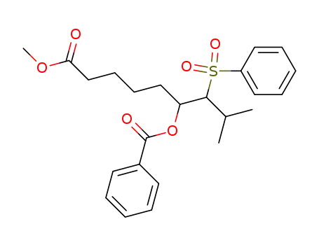 Benzoic acid 1-(1-benzenesulfonyl-2-methyl-propyl)-5-methoxycarbonyl-pentyl ester