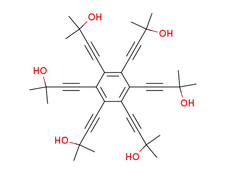 2-Methyl-4-[pentakis-(3-hydroxy-3-methyl-but-1-ynyl)-phenyl]-but-3-yn-2-ol