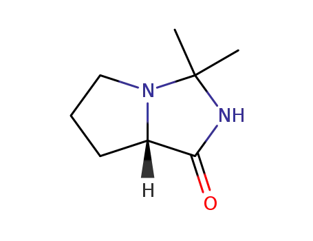 Molecular Structure of 97482-27-4 (1H-Pyrrolo[1,2-c]imidazol-1-one,hexahydro-3,3-dimethyl-,(S)-(9CI))