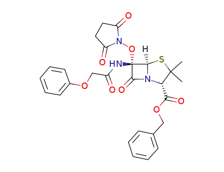Benzyl 6α-(succinimido-oxy)-6β-(phenoxyacetamido)penicillanate