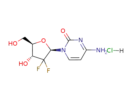 Molecular Structure of 122111-03-9 (Gemcitabine hydrochloride)