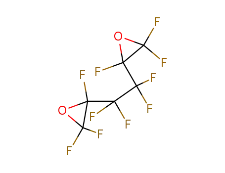 Molecular Structure of 140173-03-1 (Oxirane, 2,2'-(1,1,2,2-tetrafluoro-1,2-ethanediyl)bis[2,3,3-trifluoro-)