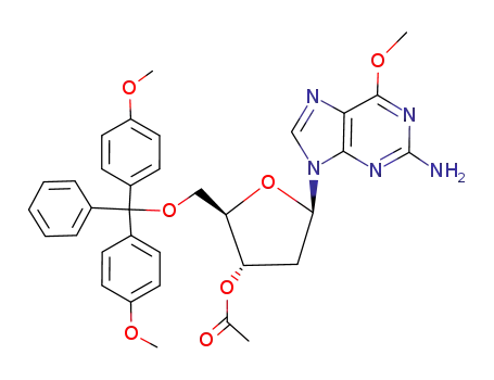 3'-O-acetyl-5'-O-(4,4'-dimethoxytrityl)-6-O-methyl-2'-deoxyguanosine