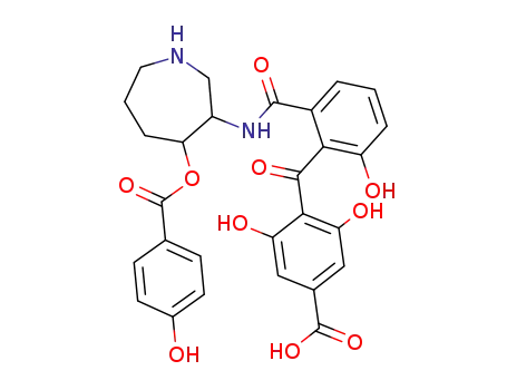 (4Z)-4-[(2-carboxy-6-hydroxyphenyl)-hydroxymethylidene]-3-hydroxy-1-[(3R,4R)-3-[(4-hydroxybenzoyl)amino]-2,3,4,5-tetrahydro-1H-azepin-4-yl]-5-oxocyclohex-2-ene-1-carboxylic acid