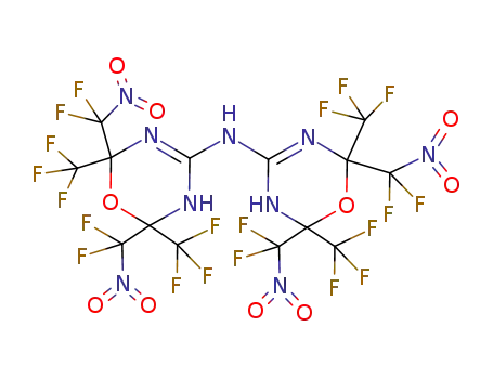 4,4'-iminobis<2,6-bis(difluoronitromethyl)-5,6-dihydro-2,6-bis(trifluoromethyl)-2H-1,3,5-oxadiazine>