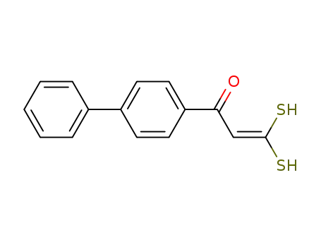 Molecular Structure of 92600-09-4 (2-Propen-1-one, 1-[1,1'-biphenyl]-4-yl-3,3-dimercapto-)