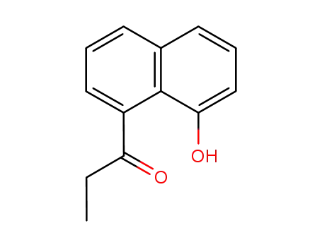 Molecular Structure of 131421-22-2 (1-Propanone, 1-(8-hydroxy-1-naphthalenyl)-)