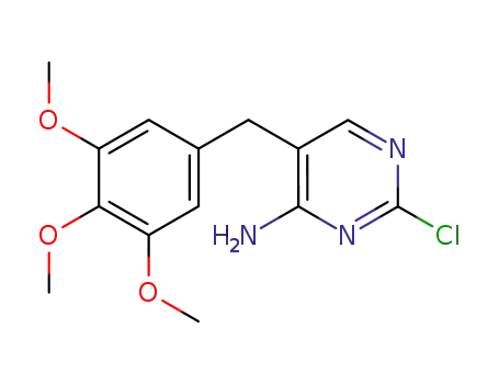 2-Chloro-5-(3,4,5-trimethoxy-benzyl)-pyrimidin-4-ylamine