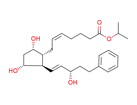 5-Heptenoic acid,7-[(1R,2R,3R,5S)-3,5-dihydroxy-2-[(1E,3S)-3-hydroxy-5-phenyl-1-penten-1-yl]cyclopentyl]-,1-methylethyl ester, (5Z)-