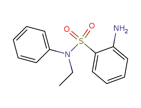Molecular Structure of 81-10-7 (2-Amino-N-ethylbenzenesulfonanilide)