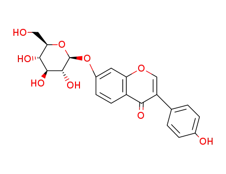 Molecular Structure of 552-66-9 (Daidzin)