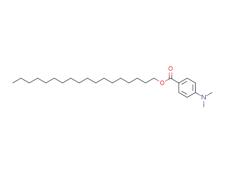 Molecular Structure of 125628-91-3 (Benzoic acid, 4-(dimethylamino)-, octadecyl ester)