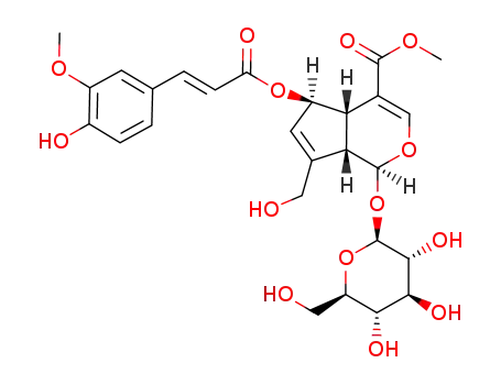 (E)-6-O-feruloylscandoside methyl ester