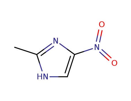 Molecular Structure of 696-23-1 (2-Methyl-4-nitroimidazole)