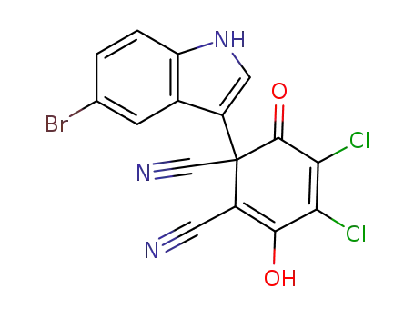 1-(5-Bromo-1H-indol-3-yl)-4,5-dichloro-3-hydroxy-6-oxo-cyclohexa-2,4-diene-1,2-dicarbonitrile