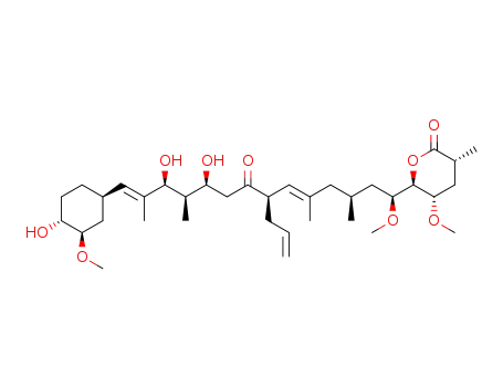 (3R,5S,6R)-6-[(5E,13E)-(1S,3S,7R,10S,11R,12S)-7-Allyl-10,12-dihydroxy-14-((1R,3R,4R)-4-hydroxy-3-methoxy-cyclohexyl)-1-methoxy-3,5,11,13-tetramethyl-8-oxo-tetradeca-5,13-dienyl]-5-methoxy-3-methyl-tetrahydro-pyran-2-one