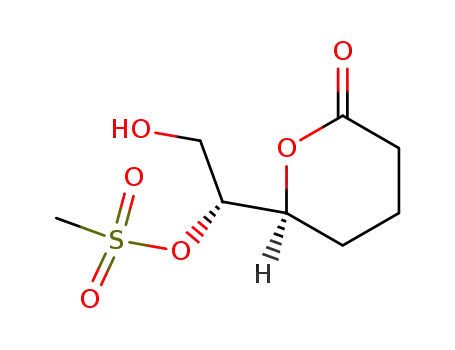 Methanesulfonic acid (R)-2-hydroxy-1-((S)-6-oxo-tetrahydro-pyran-2-yl)-ethyl ester