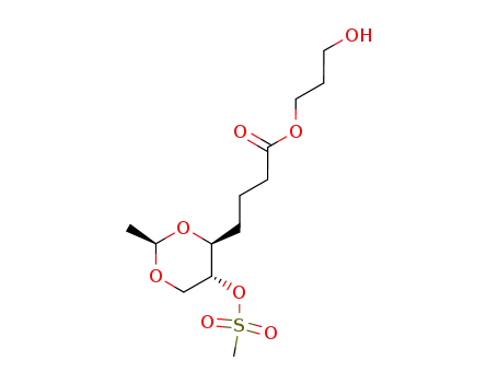 (-)-(2R,4S,5R)-2-methyl-5-<(methylsulfonyl)oxy>-1,3-dioxane-4-butanoic acid 3-hydroxypropyl ester