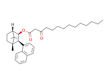 4,7,7-trimethyl-3-exo-(1-naphthyl)bicyclo<2.2.1>heptan-2-exo-yl 3-oxotetradecanoate