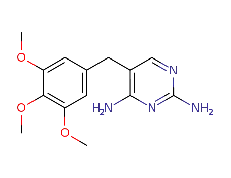 Molecular Structure of 738-70-5 (Trimethoprim)