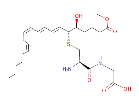 (7E,9E,11Z,14Z)-(5S,6R)-6-[(R)-2-Amino-2-(carboxymethyl-carbamoyl)-ethylsulfanyl]-5-hydroxy-icosa-7,9,11,14-tetraenoic acid methyl ester
