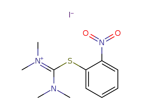 [Dimethylamino-(2-nitro-phenylsulfanyl)-methylene]-dimethyl-ammonium; iodide