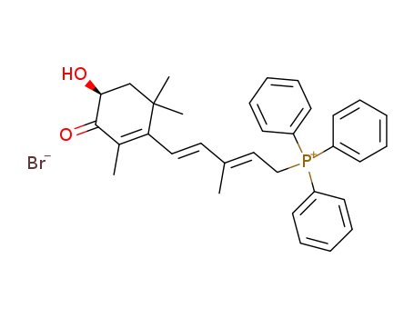 <5-((S)-4-Hydroxy-2,6,6-trimethyl-3-oxo-1-cyclohexen-1-yl)-3-methyl-2,4-pentadienyl>triphenylphosphoniumbromid