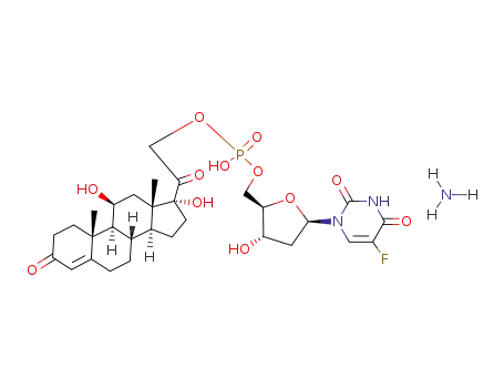 5'-(Cortisol-21-phosphoryl)-5-fluoro-2'-deoxyuridine ammonium salt