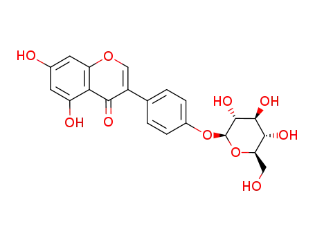 Molecular Structure of 152-95-4 (Sophoricoside)