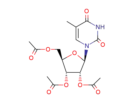 (2R,3R,4R,5R)-2-(acetoxymethyl)-5-(5-methyl-2,4-dioxo-3,4-dihydropyrimidin-1(2H)-yl)tetrahydrofuran-3,4-diyl diacetate