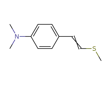 Dimethyl-[4-((Z)-2-methylsulfanyl-vinyl)-phenyl]-amine