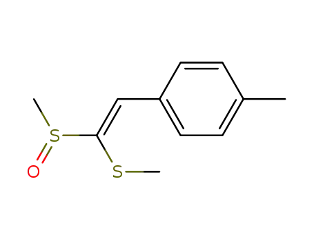 1-((E)-2-Methanesulfinyl-2-methylsulfanyl-vinyl)-4-methyl-benzene