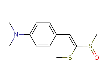 1-methylsulfinyl-1-methylthio-2-(p-dimethylaminophenyl)ethylene