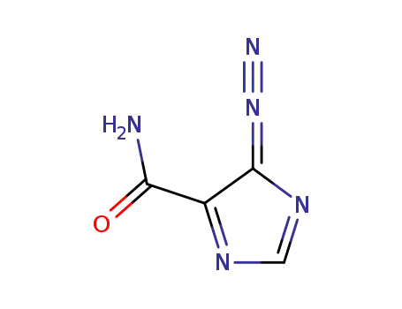 Molecular Structure of 7008-85-7 (4-diazo-4H-imidazole-5-carboxamide)