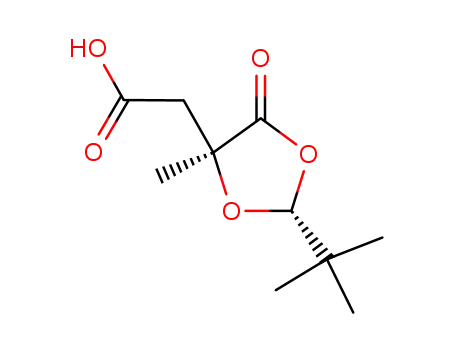 (2'R,4'S)-2-<2'-(tert-Butyl)-4'-methyl-1',3'-dioxolan-4'-yl>essigsaeure