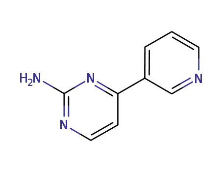 Molecular Structure of 66521-66-2 (4-(3-Pyridinyl)-2-aminopyrimidine)