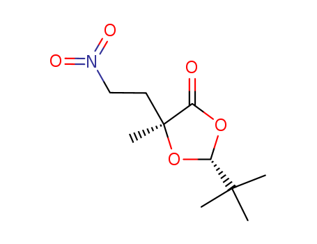 1,3-DIOXOLAN-4-ONE,2-(TERT-BUTYL)-5-METHYL-5-(2-NITROETHYL)-,(2R-TRANS)-