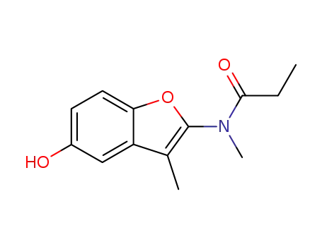 3-Methyl-2-(methylpropionylamino)benzofuran-5-ol