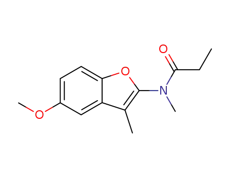5-Methoxy-3-methyl-2-(methylpropionylamino)benzofuran