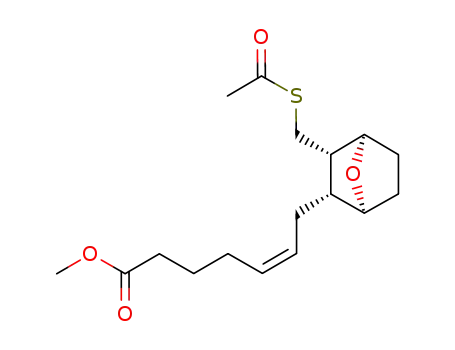 Methyl <1S-<1α,2α(Z),3α,4α>>-7-<3-<<(2-Oxo-2-ethyl)thio>methyl>-7-oxabicyclo<2.2.1>hept-2-yl>-5-heptenoate