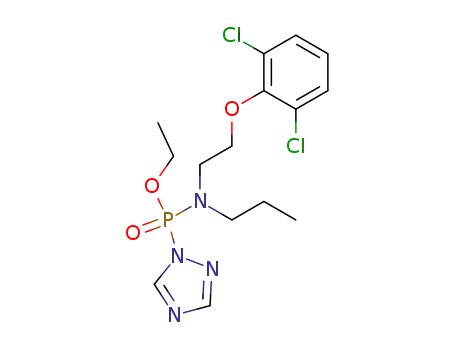 Ethyl<<2-(2,6-dichlorphenoxy)-ethyl>-propylamido>(1,2,4-triazol-1-ylamido)phosphat