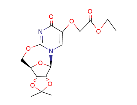 2',3'-O-isopropylidene-2,5'-anhydro-5-(ethoxycarbonylmethoxy)uridine