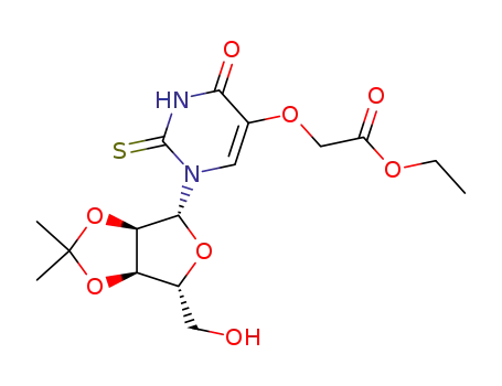 2',3'-O-isopropylidene-5-ethoxycarbonylmethoxy-2-thiouridine