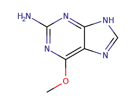 Molecular Structure of 20535-83-5 (6-Methoxyguanine)