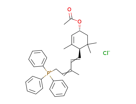 [(2E,4E)-5-((1R,4R)-4-Acetoxy-2,6,6-trimethyl-cyclohex-2-enyl)-3-methyl-penta-2,4-dienyl]-triphenyl-phosphonium; chloride