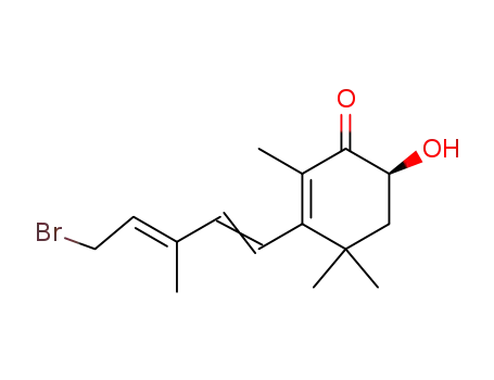 (S)-3-((1E,3E)-5-Bromo-3-methyl-penta-1,3-dienyl)-6-hydroxy-2,4,4-trimethyl-cyclohex-2-enone