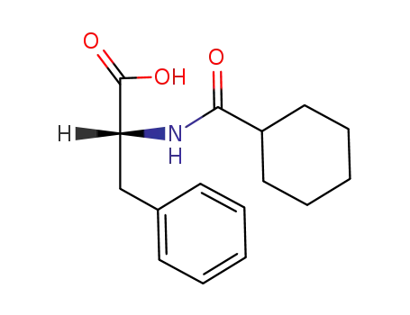 Molecular Structure of 85856-40-2 (D-Phenylalanine, N-(cyclohexylcarbonyl)-)