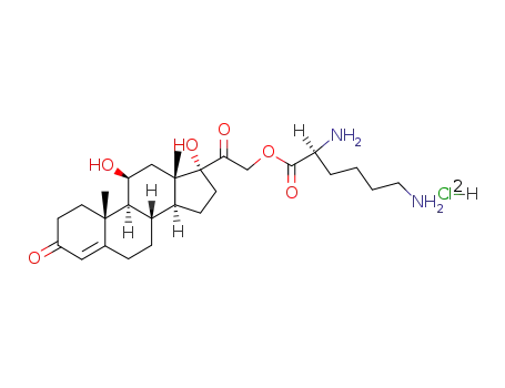 (S)-2,6-Diamino-hexanoic acid 2-((8S,9S,10R,11S,13S,14S,17R)-11,17-dihydroxy-10,13-dimethyl-3-oxo-2,3,6,7,8,9,10,11,12,13,14,15,16,17-tetradecahydro-1H-cyclopenta[a]phenanthren-17-yl)-2-oxo-ethyl ester; hydrochloride